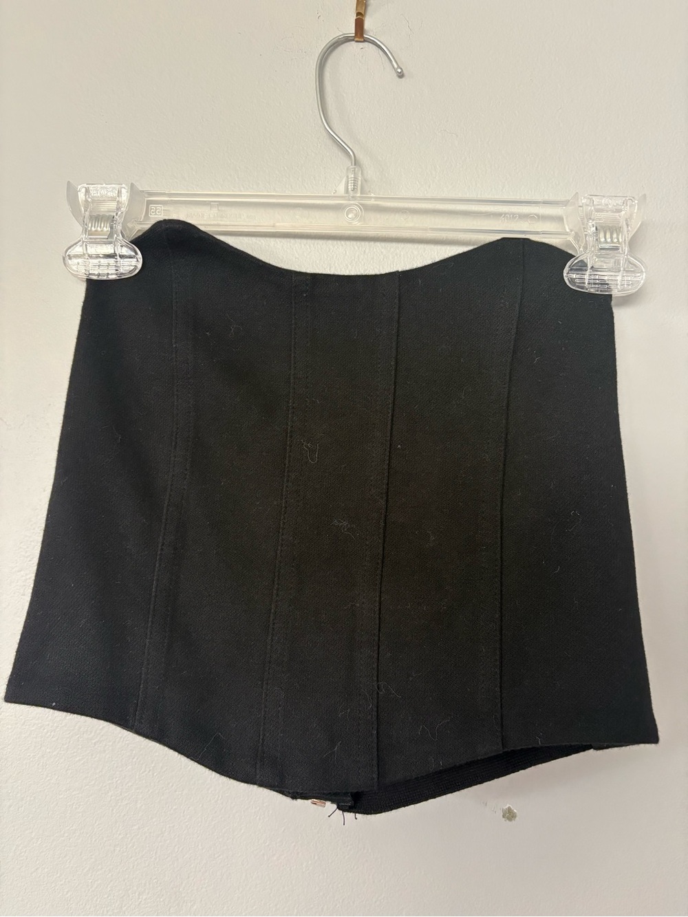 Black Structured Corset Top